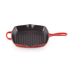 Grillpande Støbejern 26x26 cm Cerise