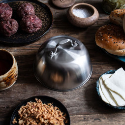 Smash Burger-sæt i rustfrit stål