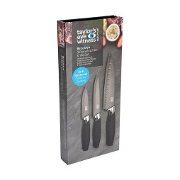 Knivsæt med 3 Knive Brooklyn Krom
