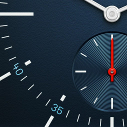 Klocka Granit 34 Navy Blazer Burgundy Leather