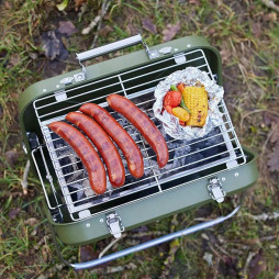 To go BBQ kulgrill Army Rustfrit stål