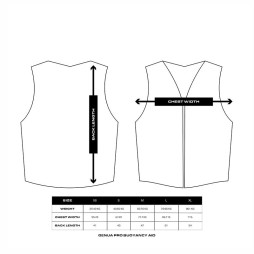 Redningsvest Genua Pro Rød/Sort 70-90 L