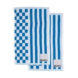 2-pak håndklæder Rio 30x50 cm blå/hvid