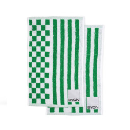 2-pak håndklæder Rio 30x50 cm grøn/hvid