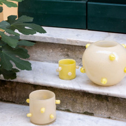 Lanterne Arlo XS gul/beige