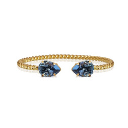 Armbånd Mini drop Gold Denim Blue