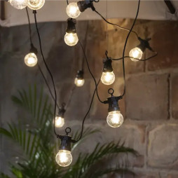 LED-lyskæde Circus Small Filament, 20 pærer