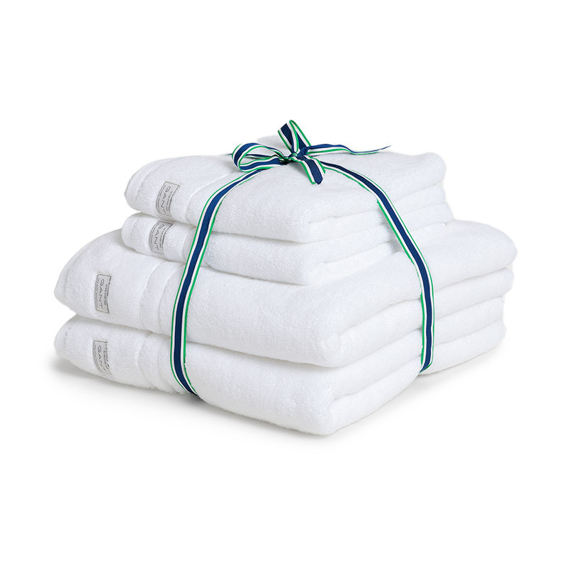Organic Premium håndklæder 4 stk hvid