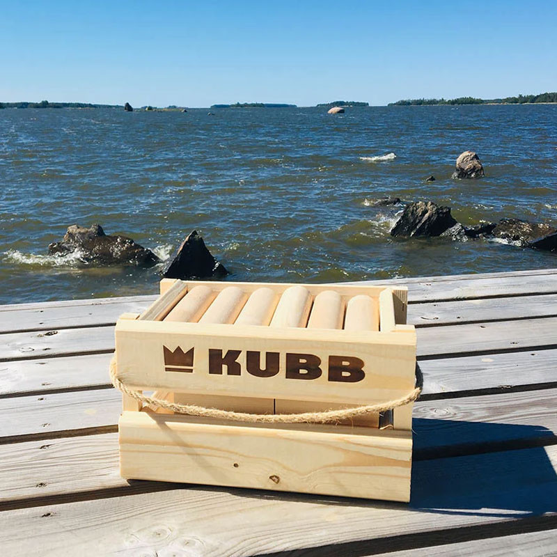 Kubb fin trækasse