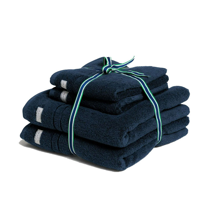 Organic Premium håndklæder 4 stk Yankee Blue