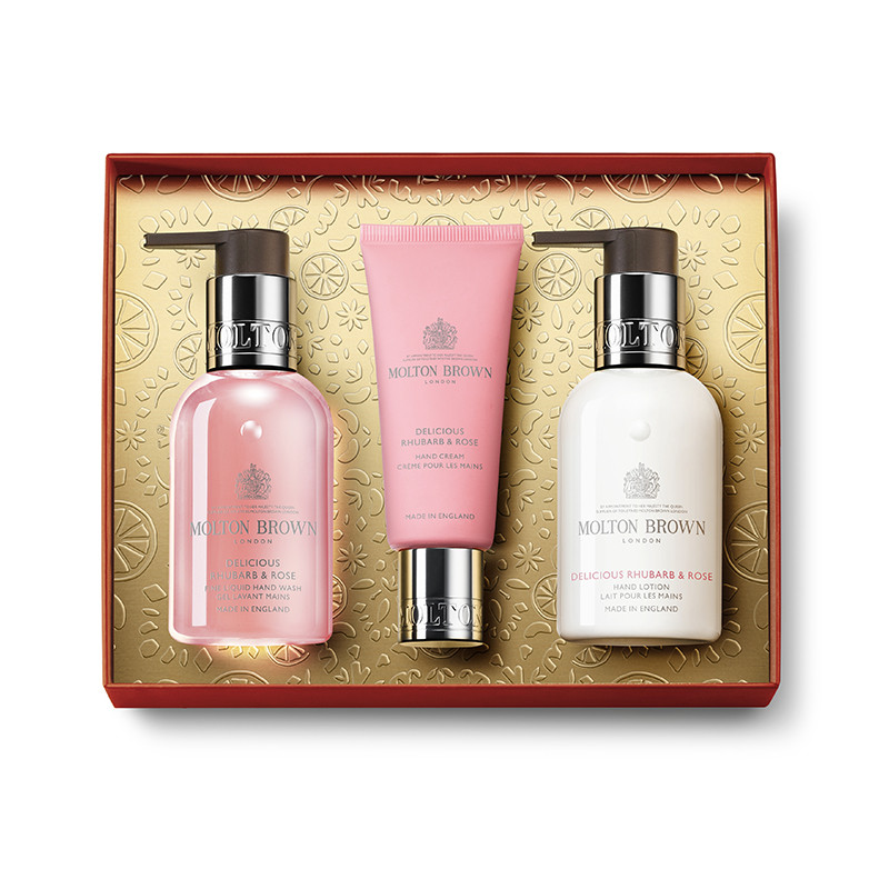 Delicious Rhubarb & Rose Hand Care Collection