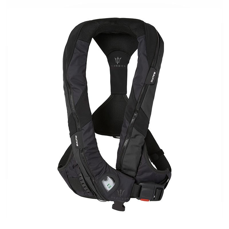 Redningsvest Poseidon Auto sele 40–120 kg, sort