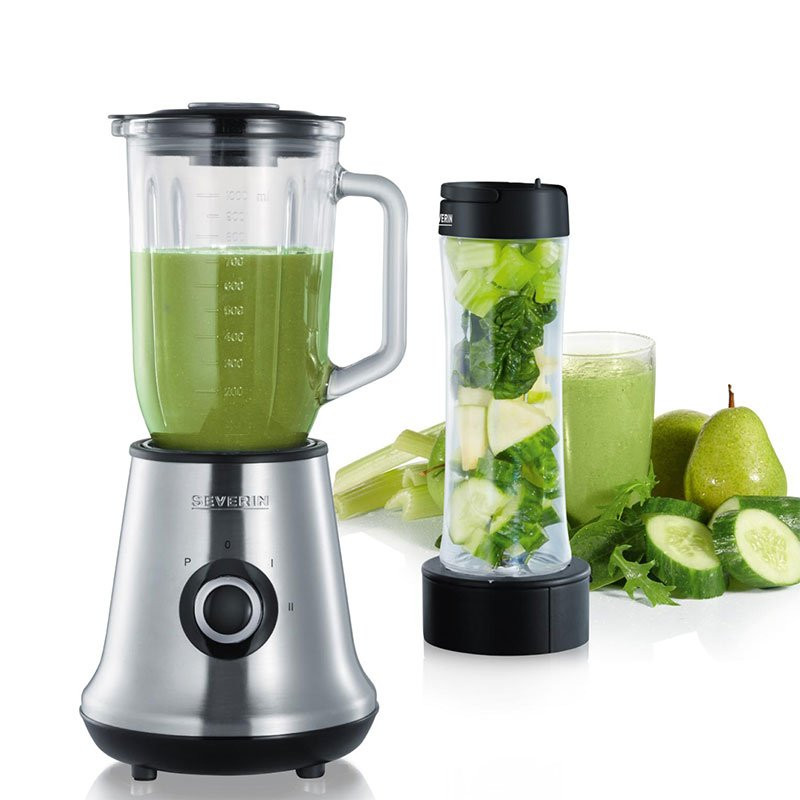 Blender med glaskande 1 liter + Mix & Go