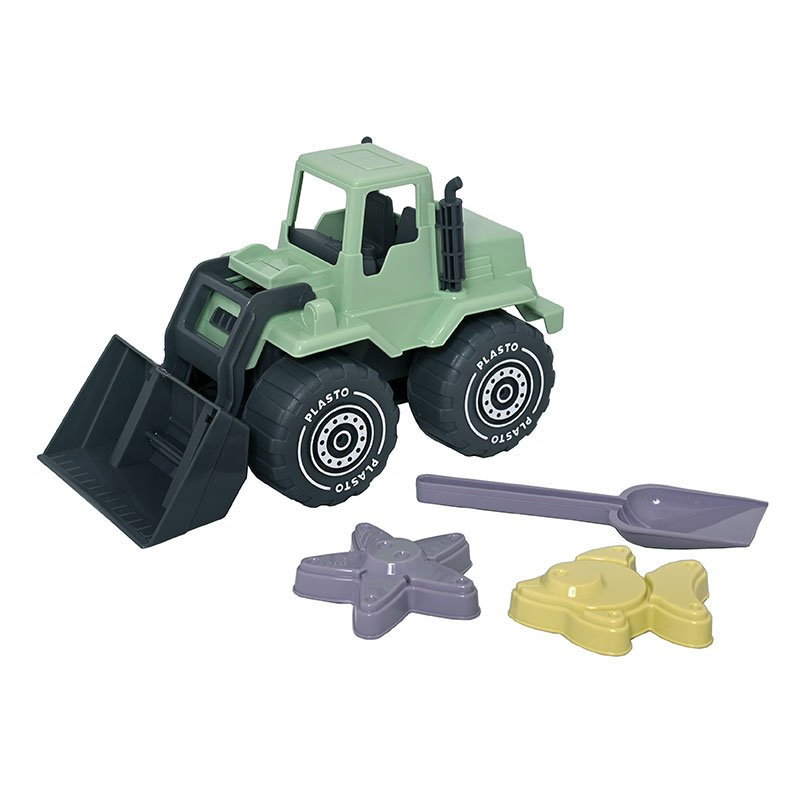 Sandlegesæt med frontlæsser 30 cm, 4 dele