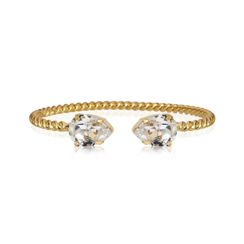 Armbånd Mini drop Gold Crystal