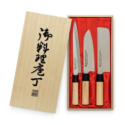 Houcho Knife Set in Balsa Box