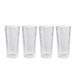 Pilastro Long Drink Glass 4-pack
