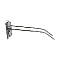 0DG2220 MATTE BLACK/TRANSPARENT GREY