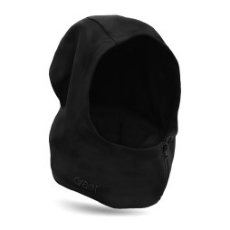 Neck pillow with hood Pitch Black