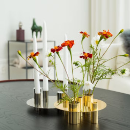  Awa Reversible Vase/Candleholder Brass