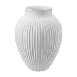 Vase 35 cm Ripple White