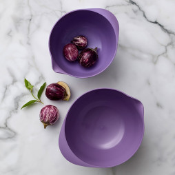 Margrethe Bowl set 2-pack with lid Lavender