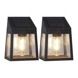 Solar-powered Wall Lighting 2-pack Wally