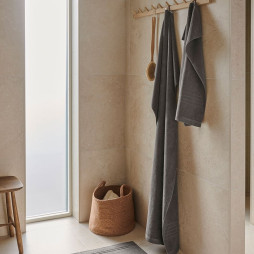 Bath Towel Helle Terrycloth 90x150 cm Gray