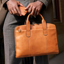 Edslan Laptop Bag Light Brown