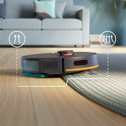 Robot vacuum cleaner with mop