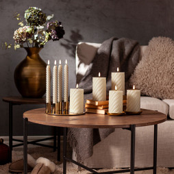 2-pack Swirl LED candle