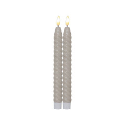 2-pack Swirl LED candle