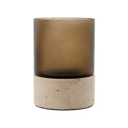 Candle Holder Rivo Warm Brown