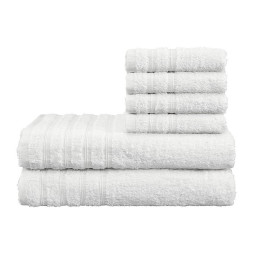 6-Piece Set Towels & Bath Towels Corfu Eco Flower Terry