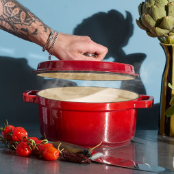 Cast Iron Pot YoKama 4.2L – Red