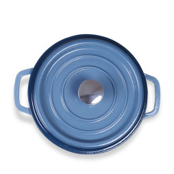 Cast Iron Pot YoKama 4.2L – Stone Blue