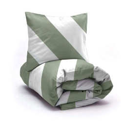Bedding Set 4-piece Jolie Green Stripe