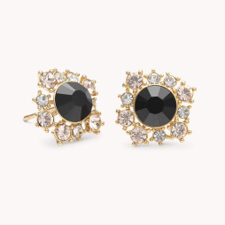 Set Emily Jet Necklace & Earrings Black Crystal