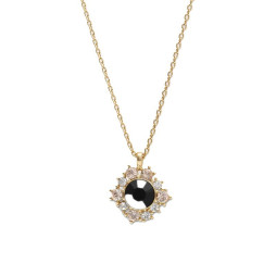 Set Emily Jet Necklace & Earrings Black Crystal