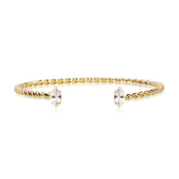 Petite Navette Bracelet Gold Crystal