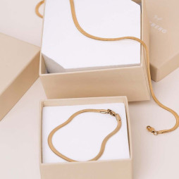 Necklace Thin snake gold