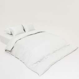 Bedding Set Arkipelag Blank Single White 150x210 cm