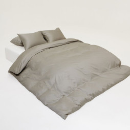 Bedding Set Arkipelag Blank Single Dark Greige 150x210 cm