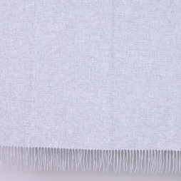 Jolie Cashmere Blend Throw - Light Grey