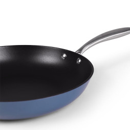 Yokama Cast Iron Frying Pan - Blue