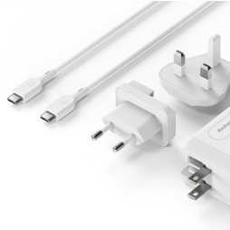 Wall charger + travel adapter