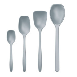 4-Piece Cooking Spoon Set Classic Dusty Blue