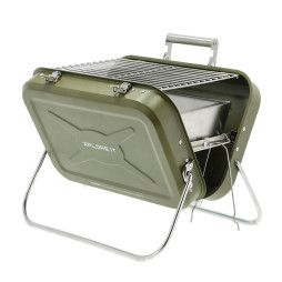To Go BBQ Charcoal Grill Army Stainless Steel