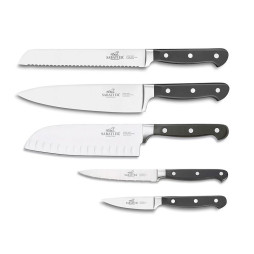 Pluton Knife Set 5 Pieces Steel/Black