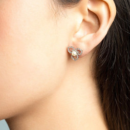 Earrings Elise Ivory Pearl